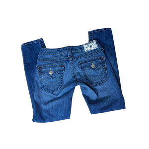 True Religion Jeans Women’s‎ 24 Low Rise Skinny Straight Flap Pockets Stretch